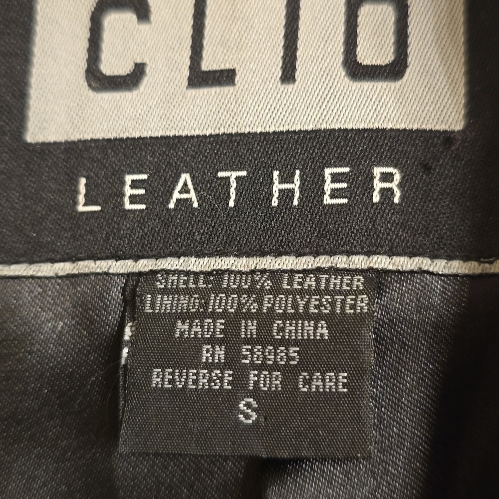 Clio Black Leather Jacket - Picture 11 of 14